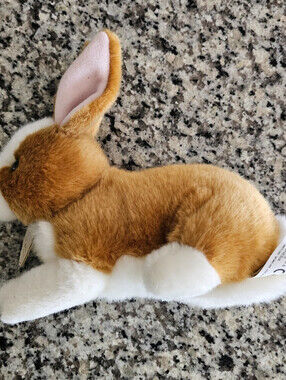 Aurora Miyoni Tan Baby Bunny Plush Stuffed Animal Toy Brand New White Cream Soft